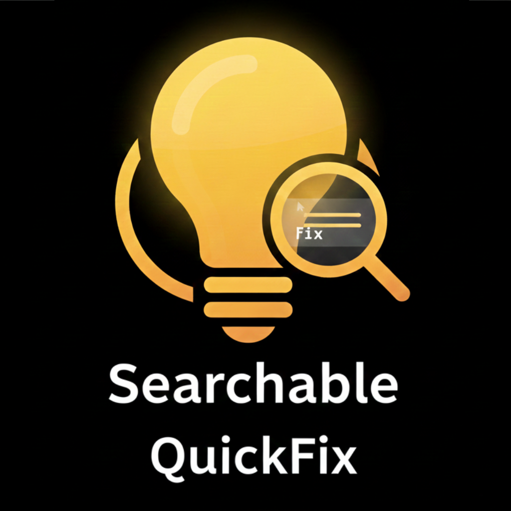 Quick Fix Search